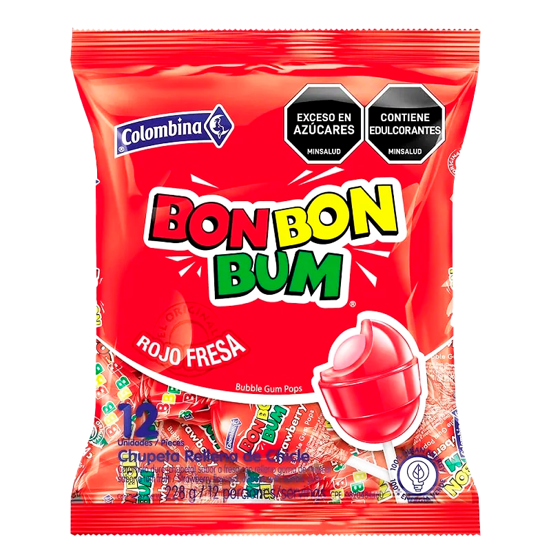 BOM BOM BUM FRESA X 12 X 216 GR